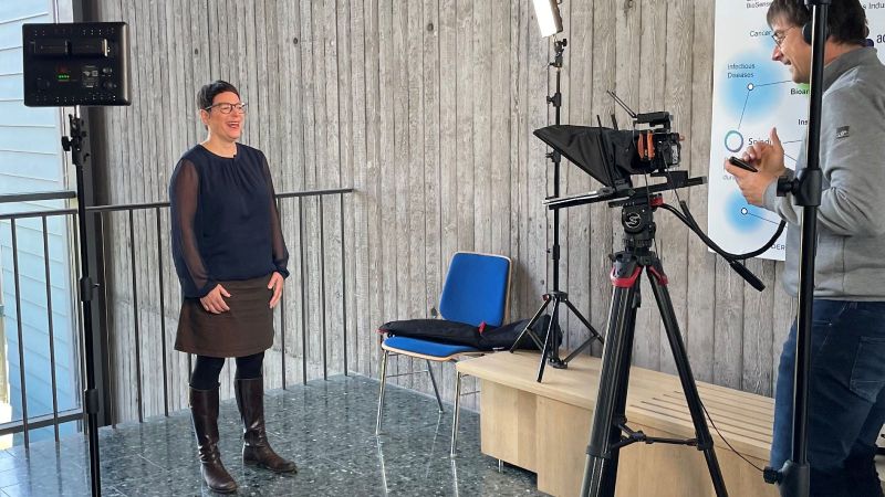 Das nanodiag BW-Team bei den Dreharbeiten